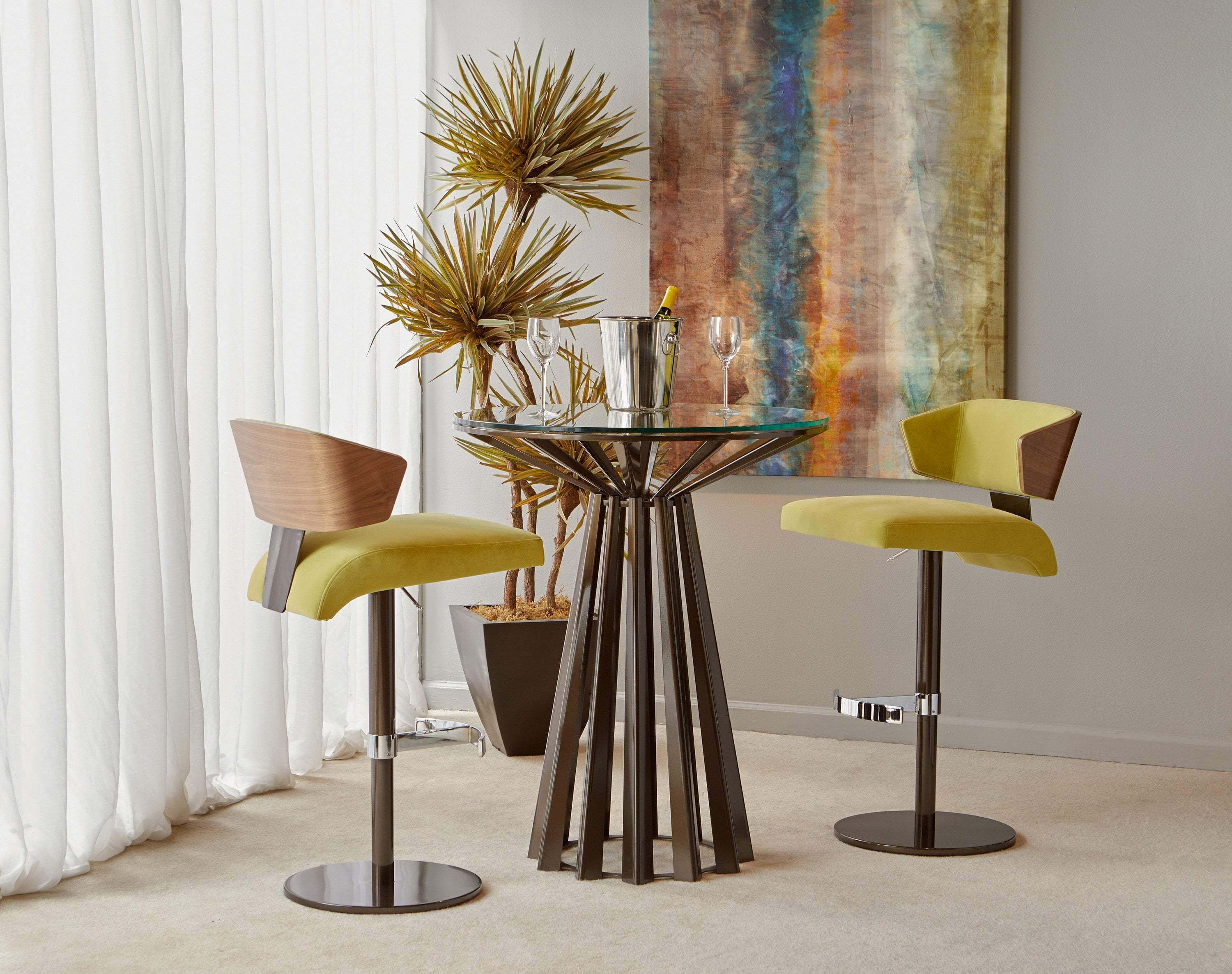 Adjustable Height Bar Stools