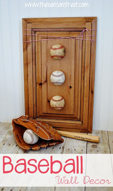 baseball man cave decor