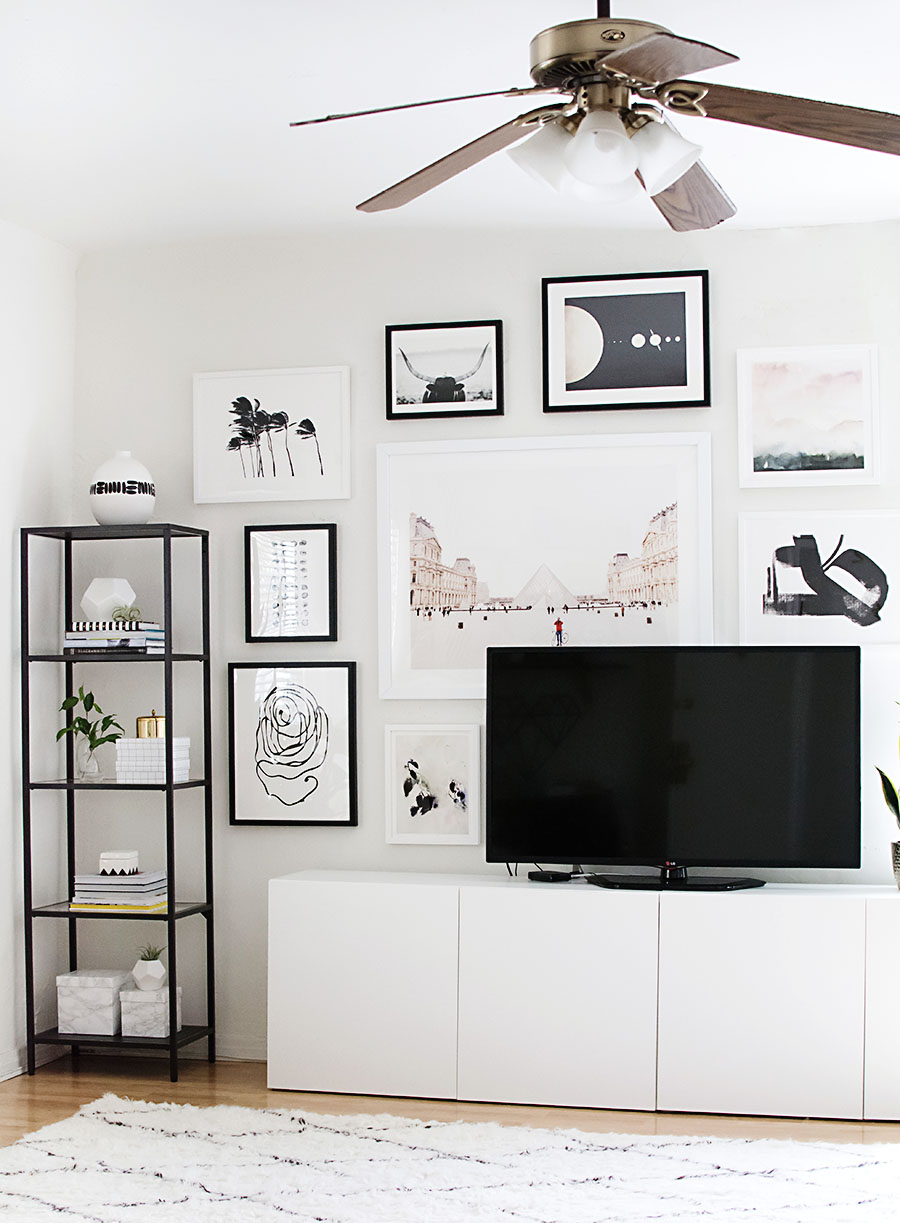 Wallpaper behind TV