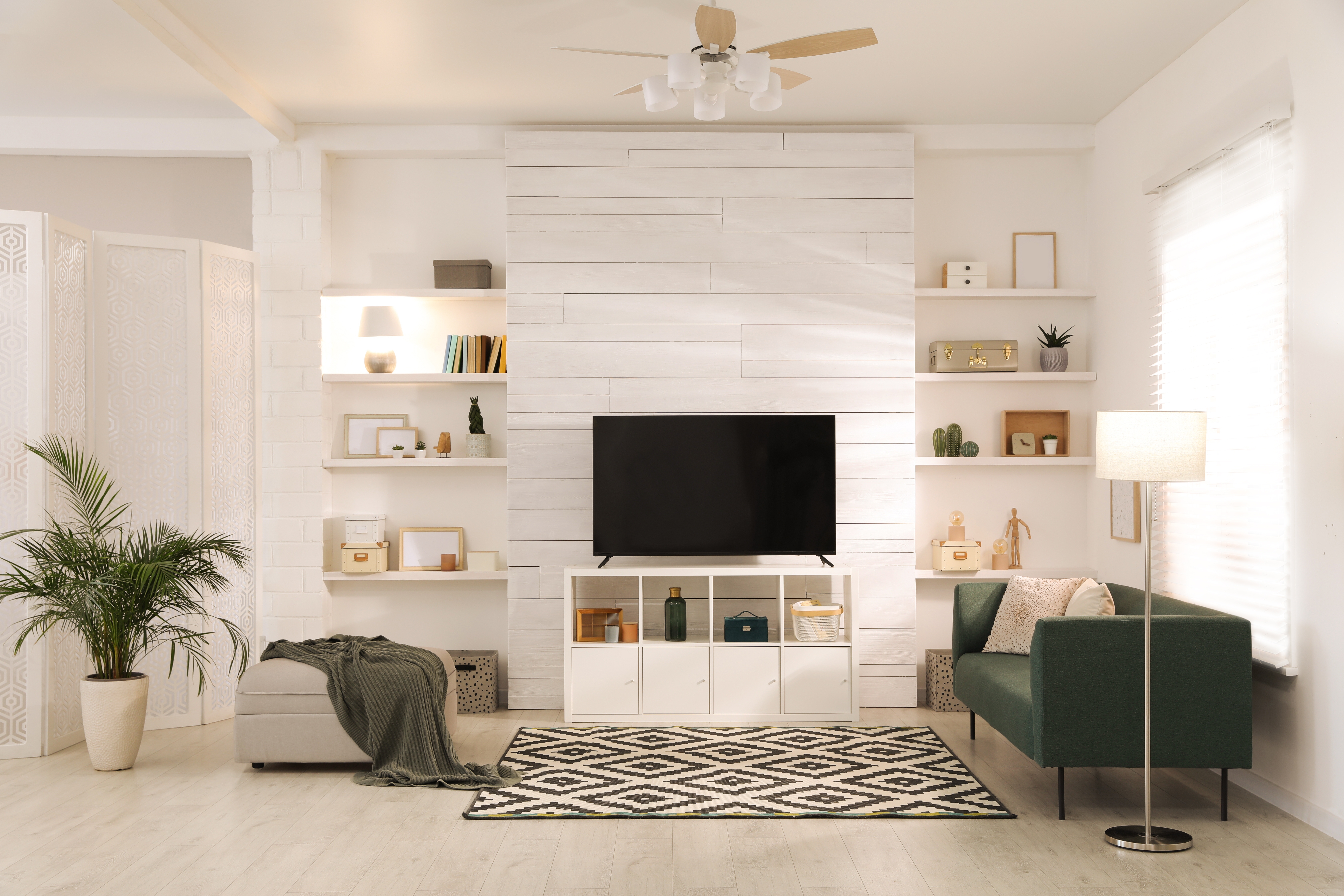 How to style wall around TV