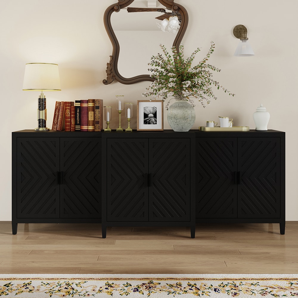 mixed material sideboard
