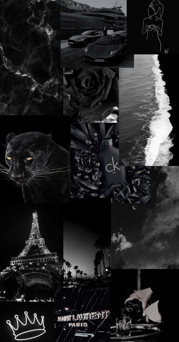 black wallpaper for phone