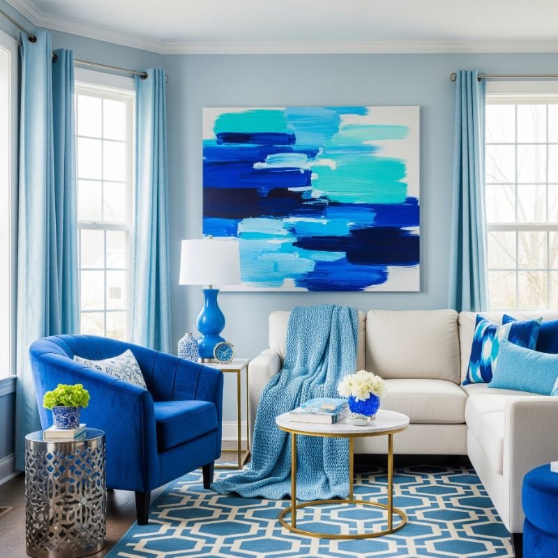 living room color schemes blue