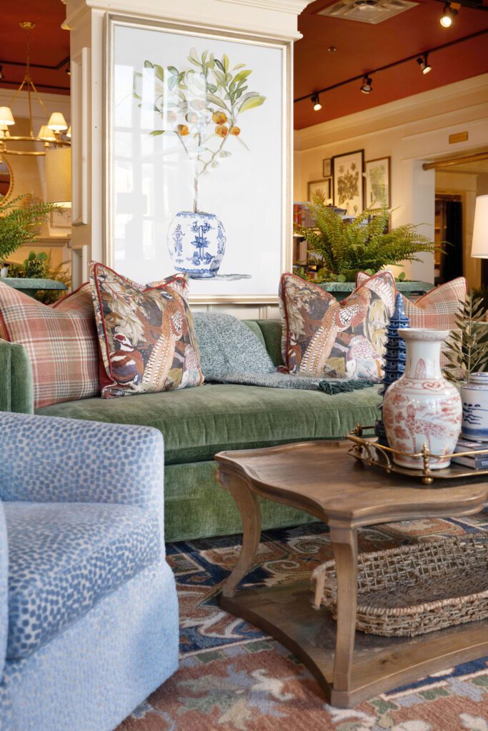 coastal blue living room