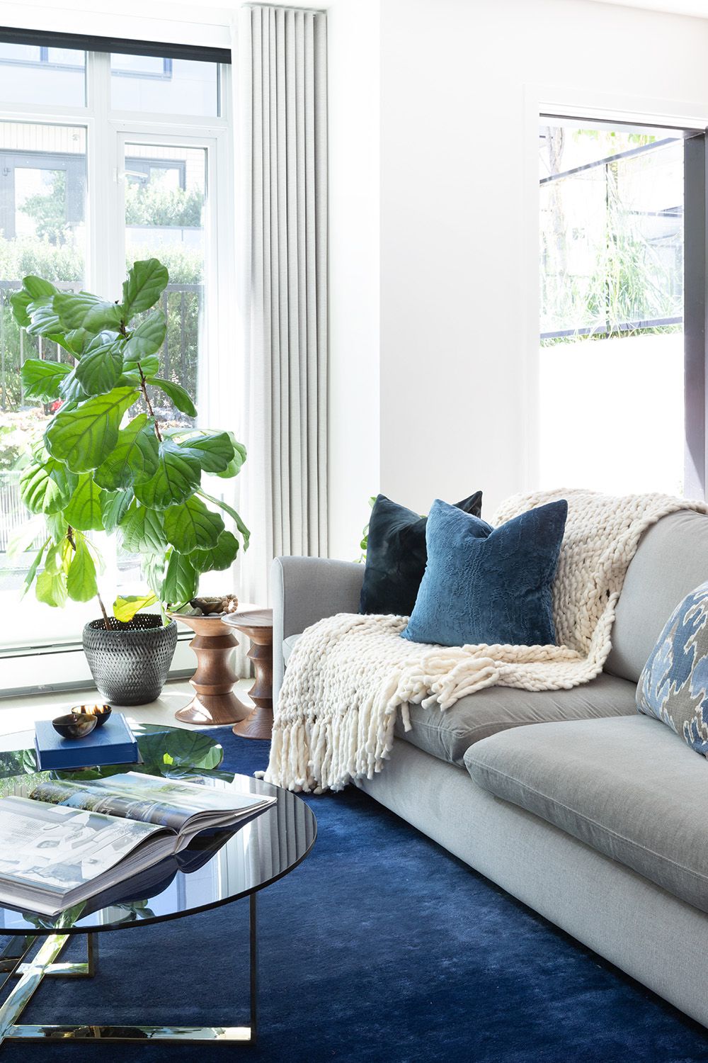 coastal blue living room