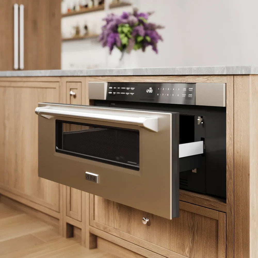 flush look microwave