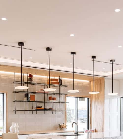 recessed lighting installation