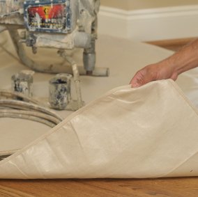 Washable canvas drop cloth