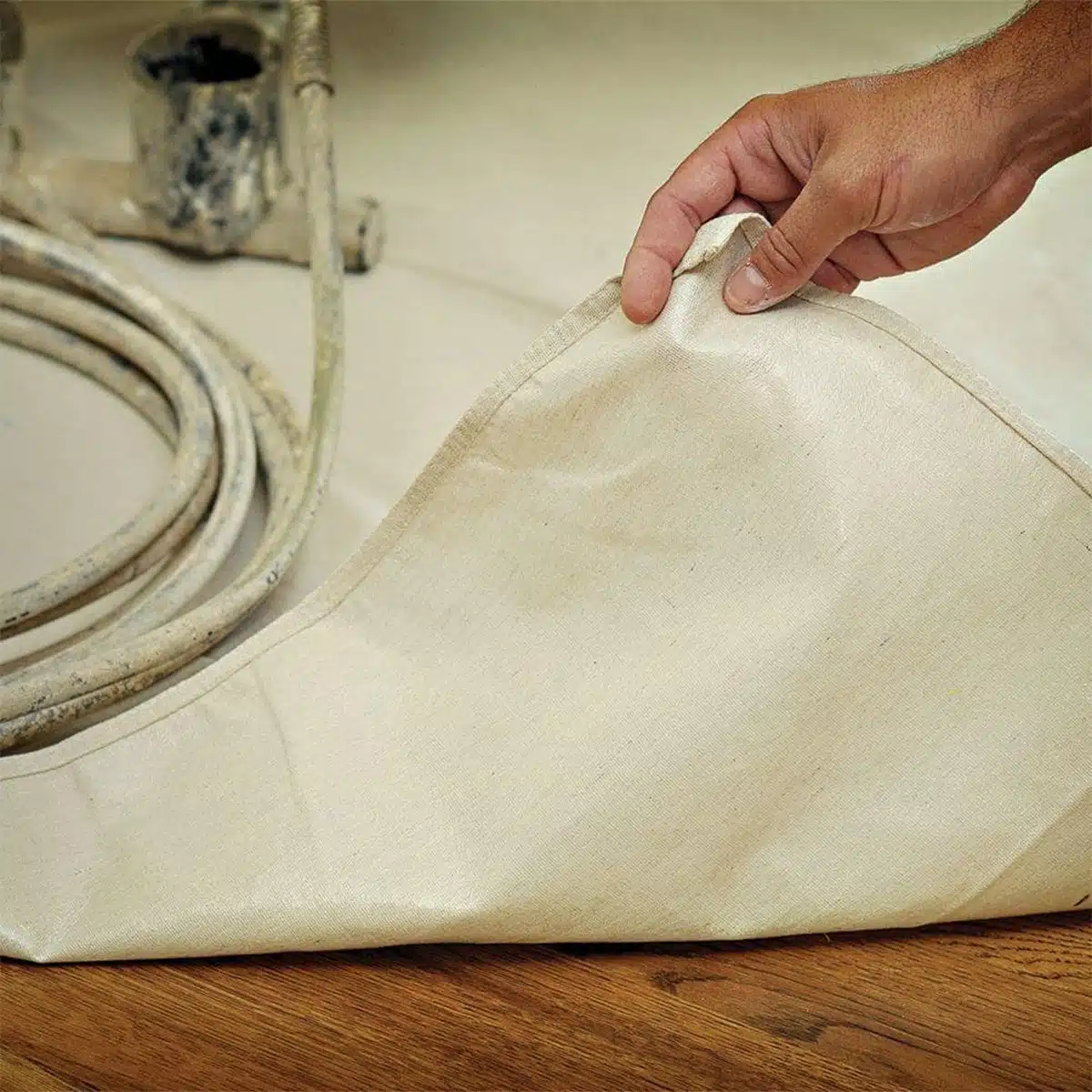 Reusable canvas drop cloth