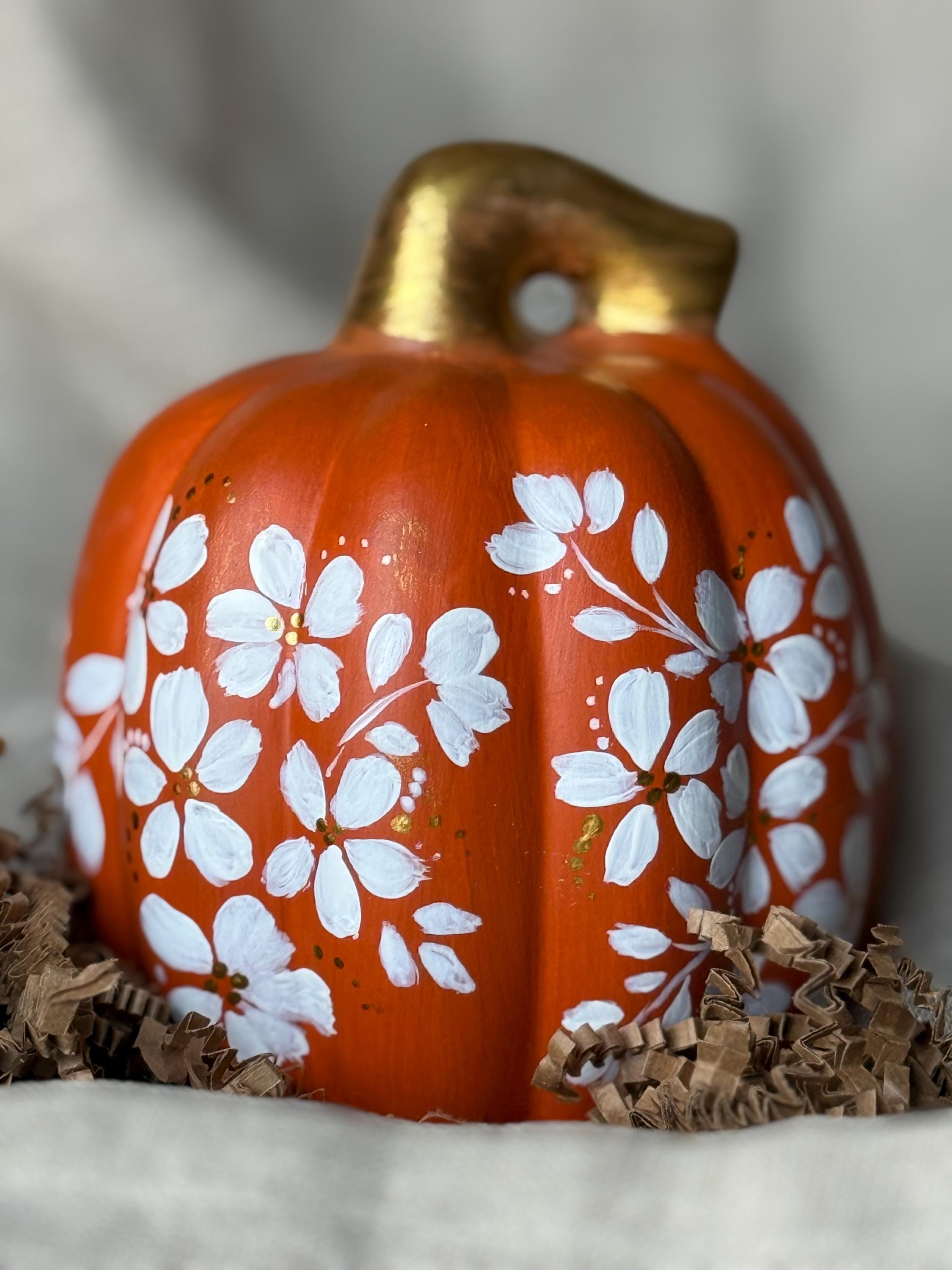 Matte finish ceramic pumpkins