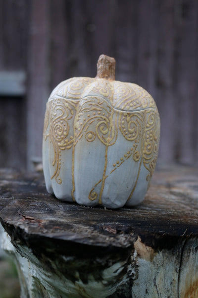 Set of ceramic pumpkins