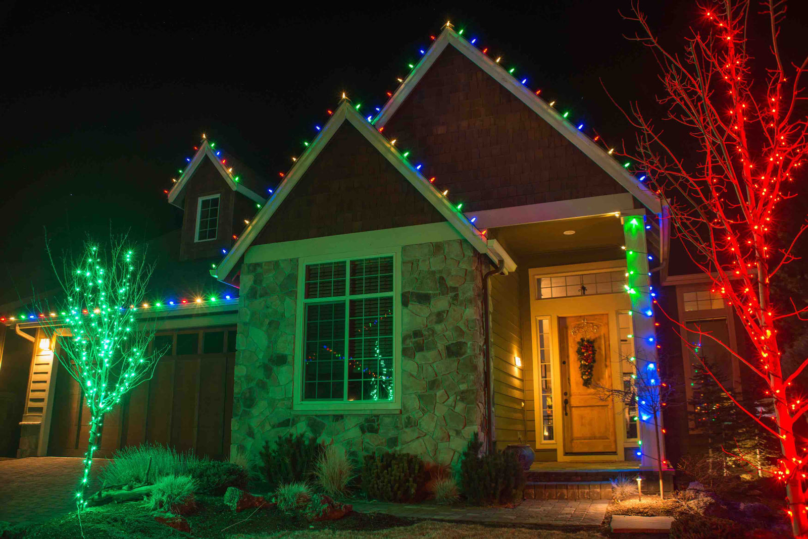 Christmas light displays
