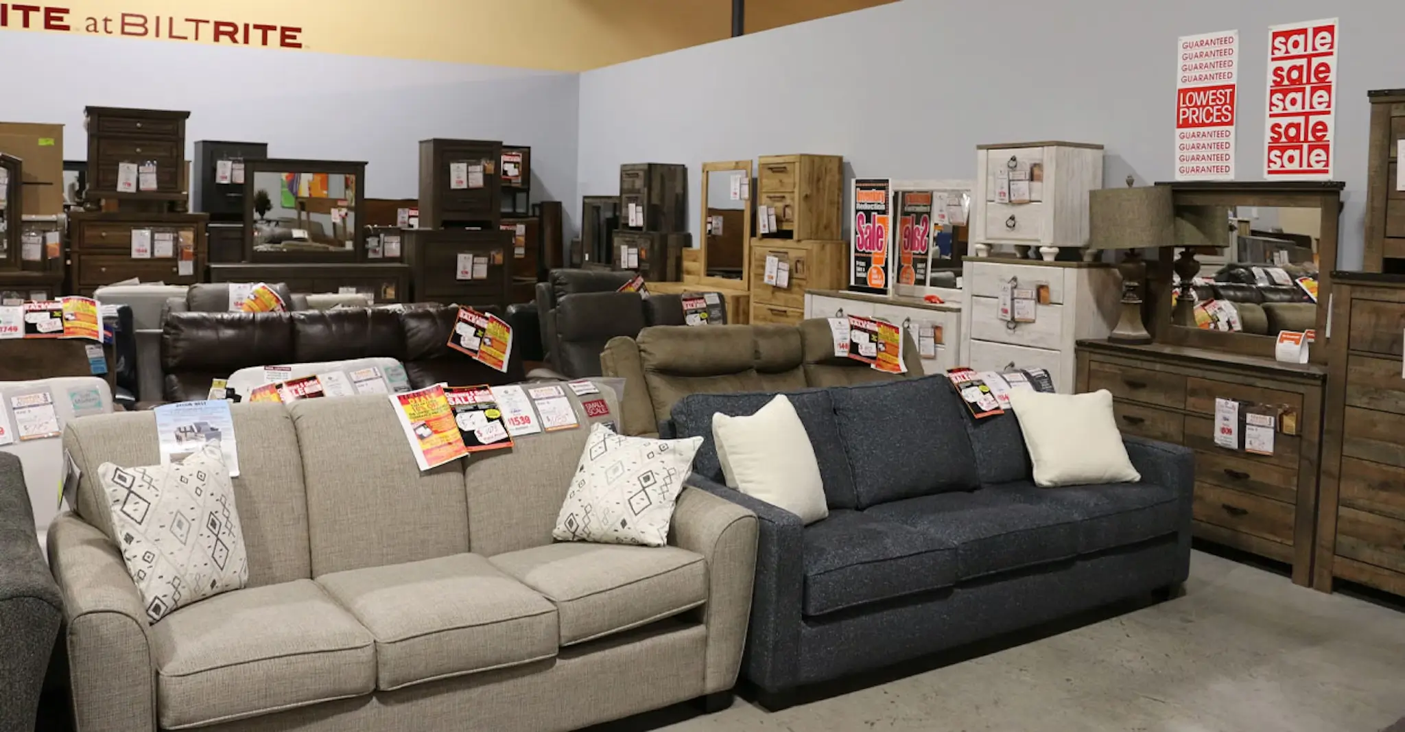 Furniture liquidation sales
