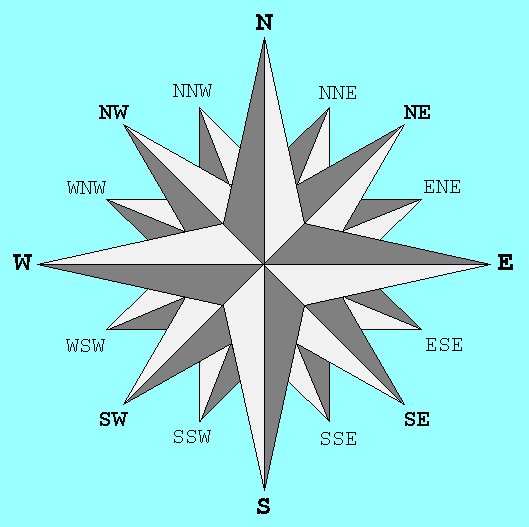 fleur-de-lis compass