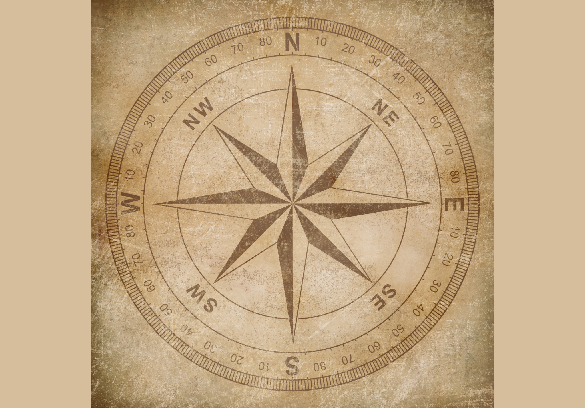 vintage compass rose