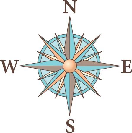 modern compass rose