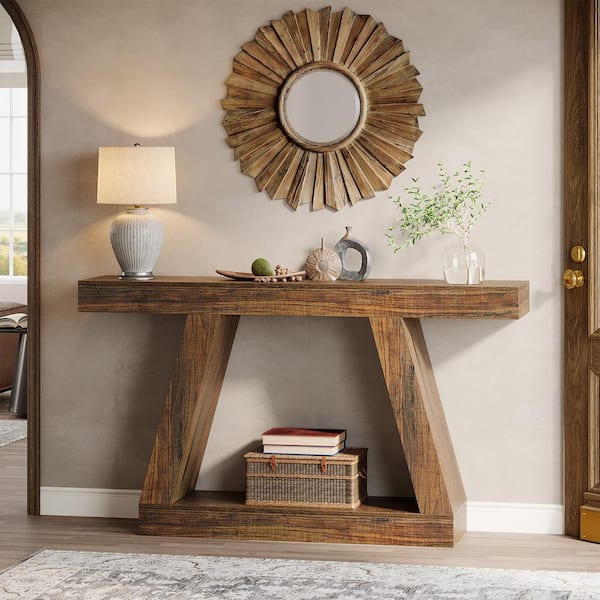 narrow console table