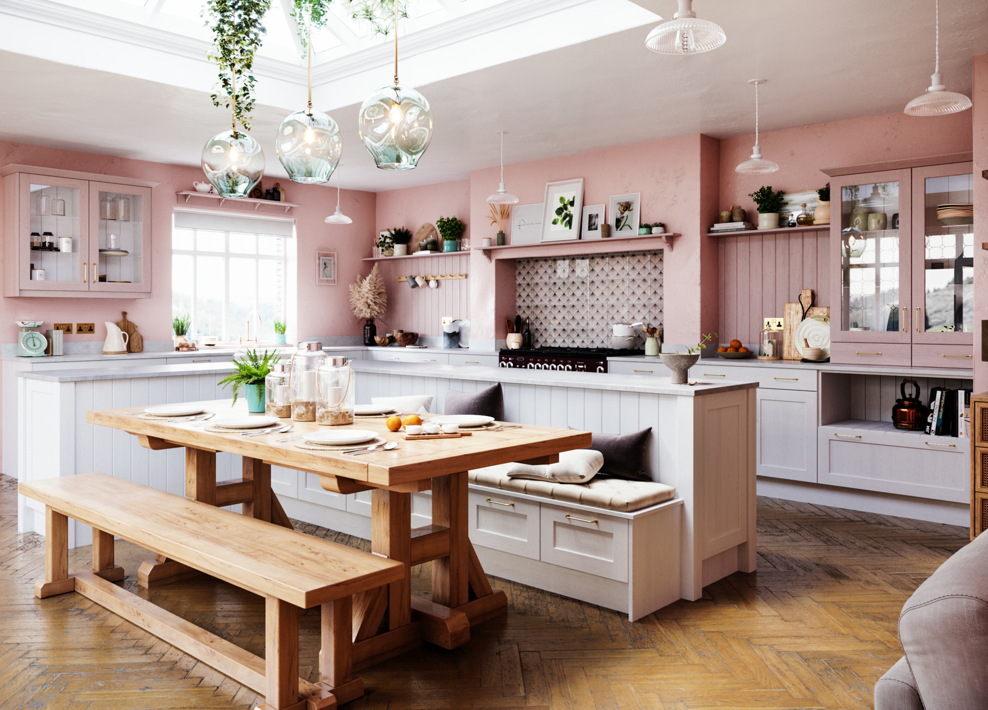 warm kitchen design