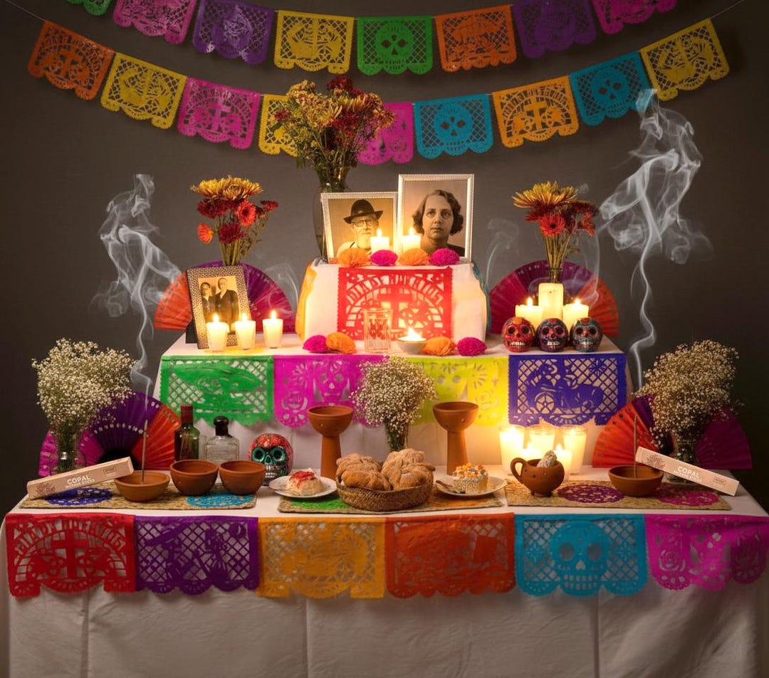 Modern Dia de los Muertos decor