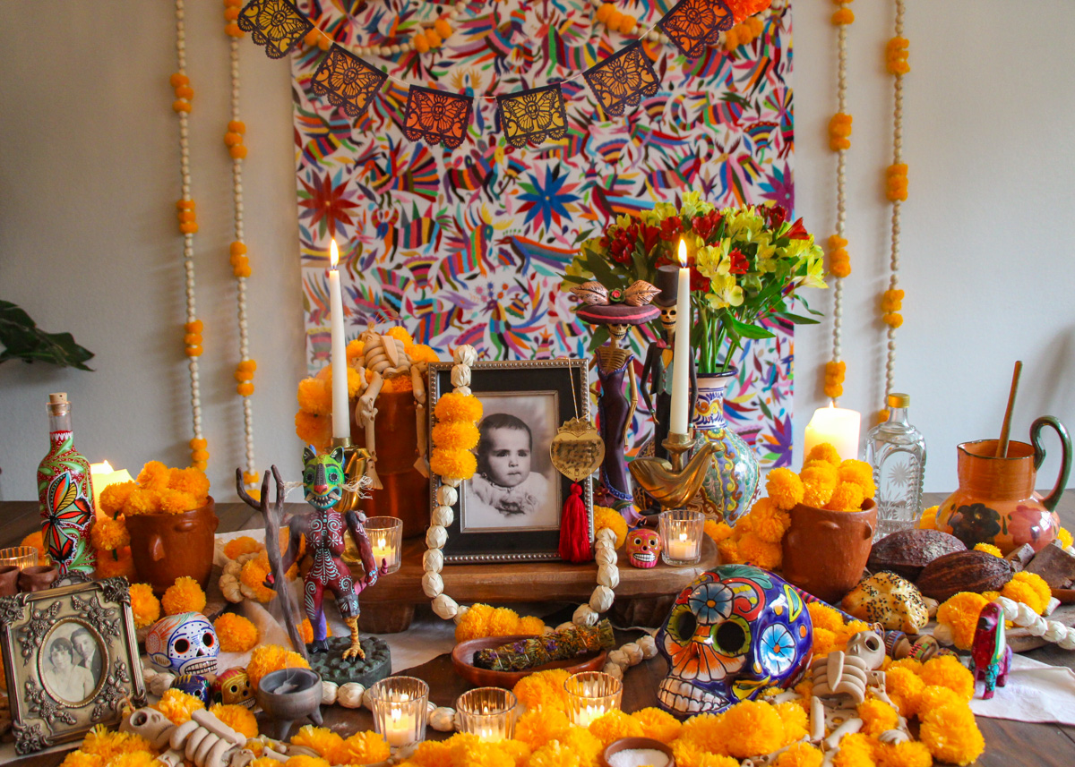Dia de los Muertos altar elements