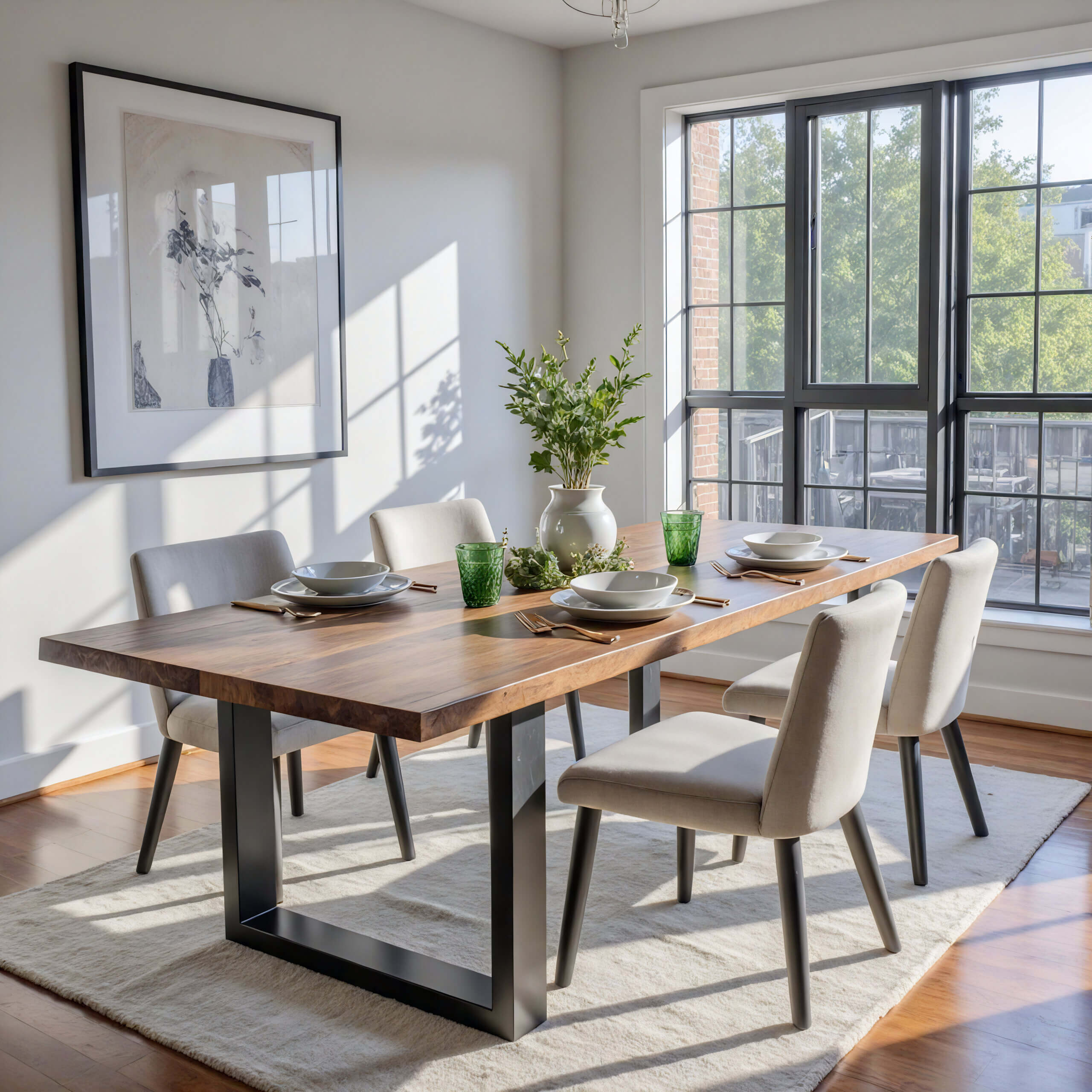 round dining table