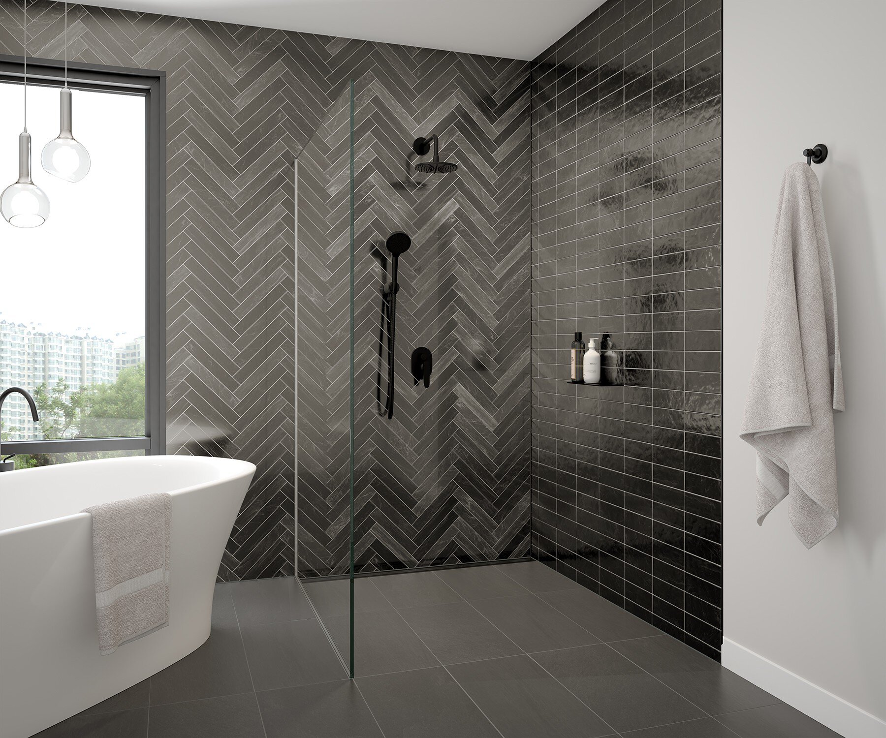 walk-in shower