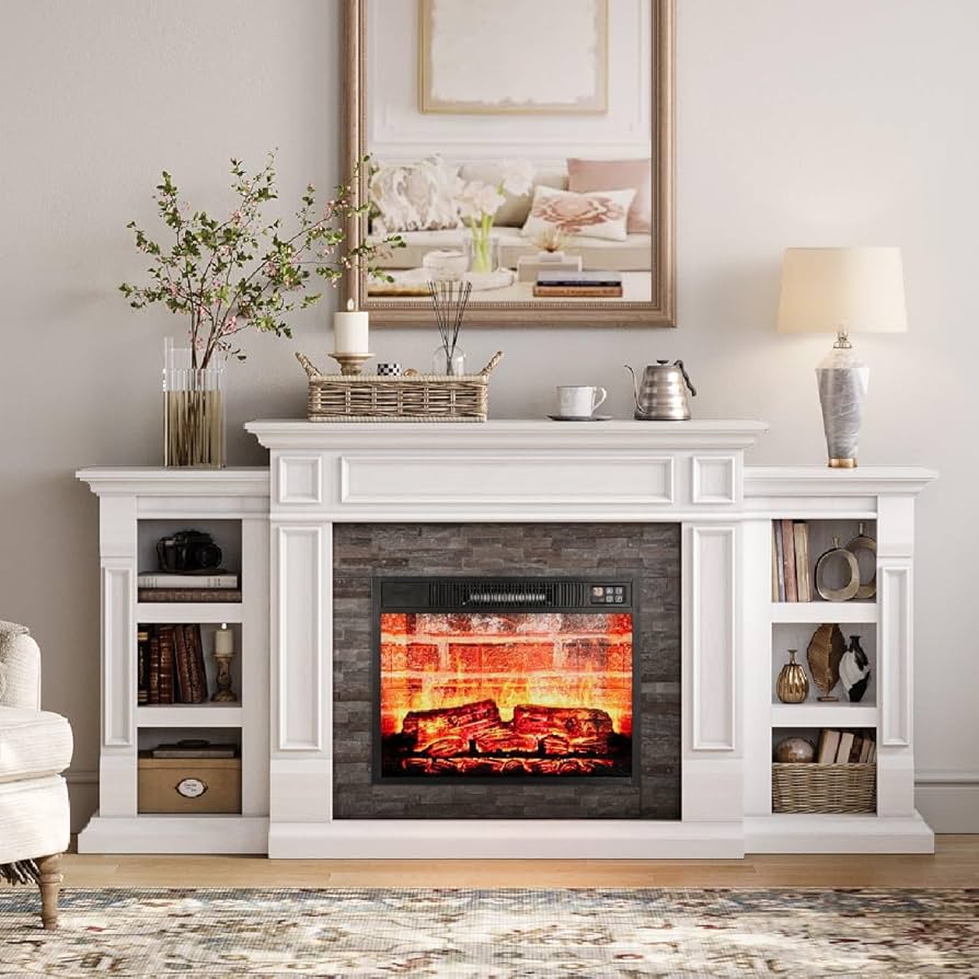 recessed electric fireplace