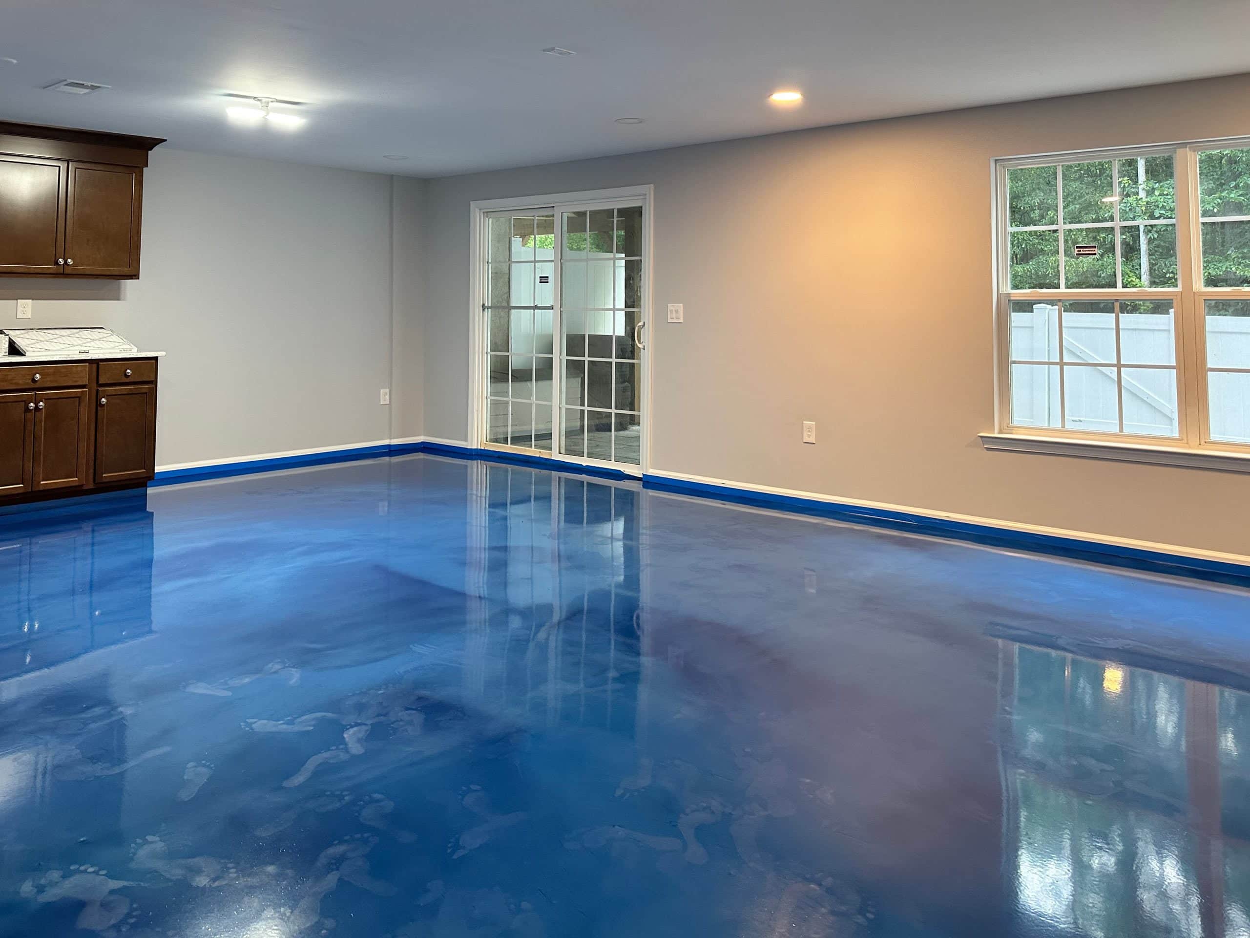 Professional epoxy floor installation