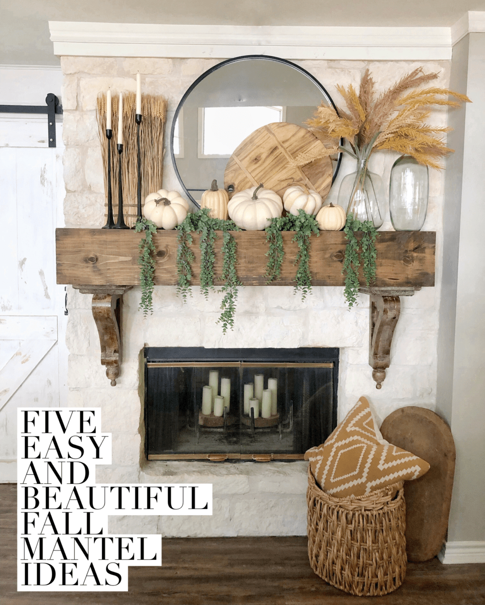 fall mantel DIY projects