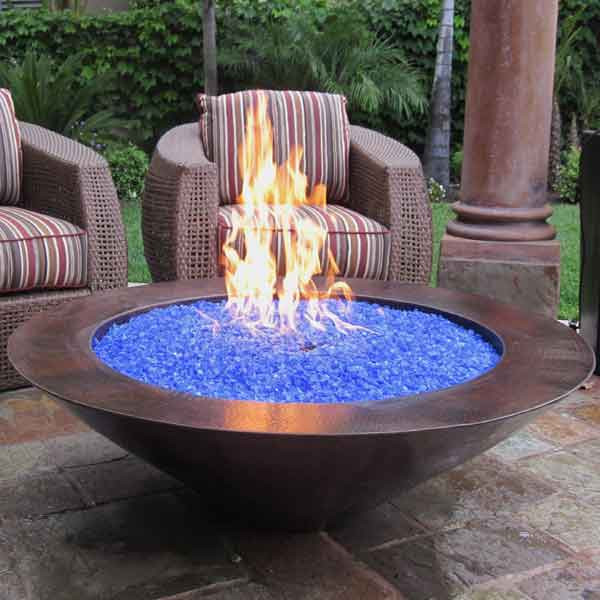 Wood-burning fire bowls