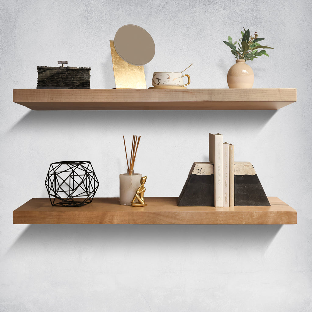 LED floating shelves