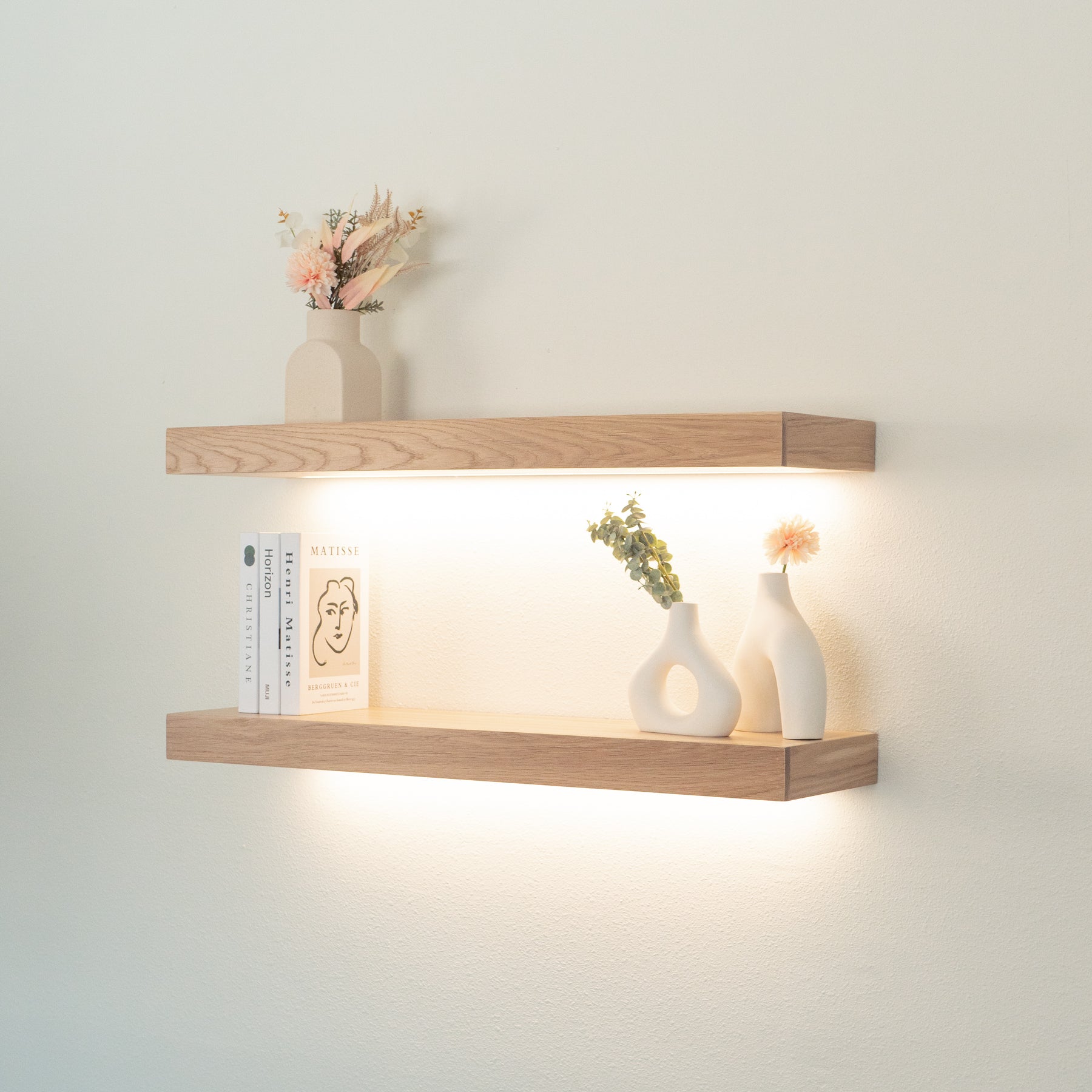 Metal floating shelves