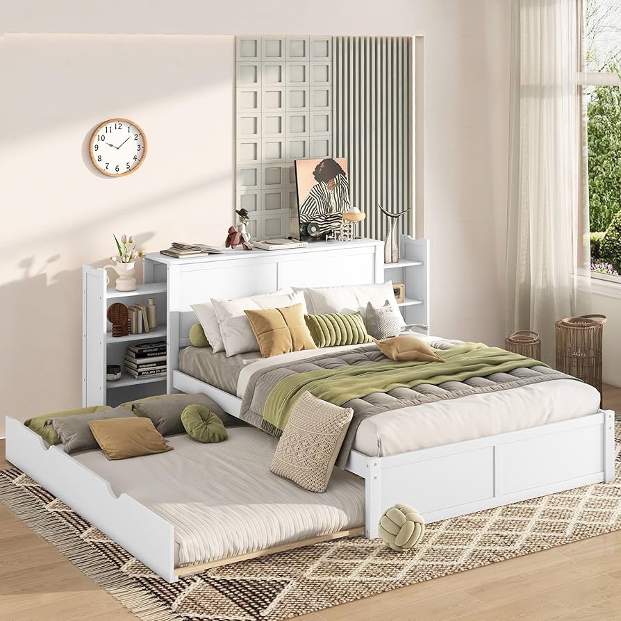 Full size bed with twin XL trundle