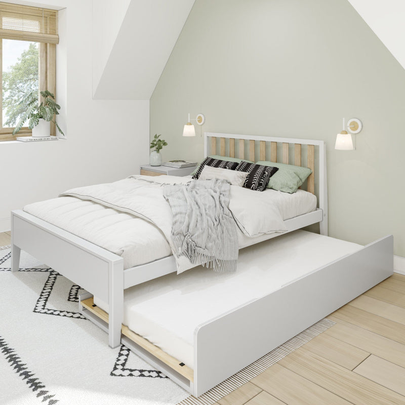 Full size trundle bed with storage drawers