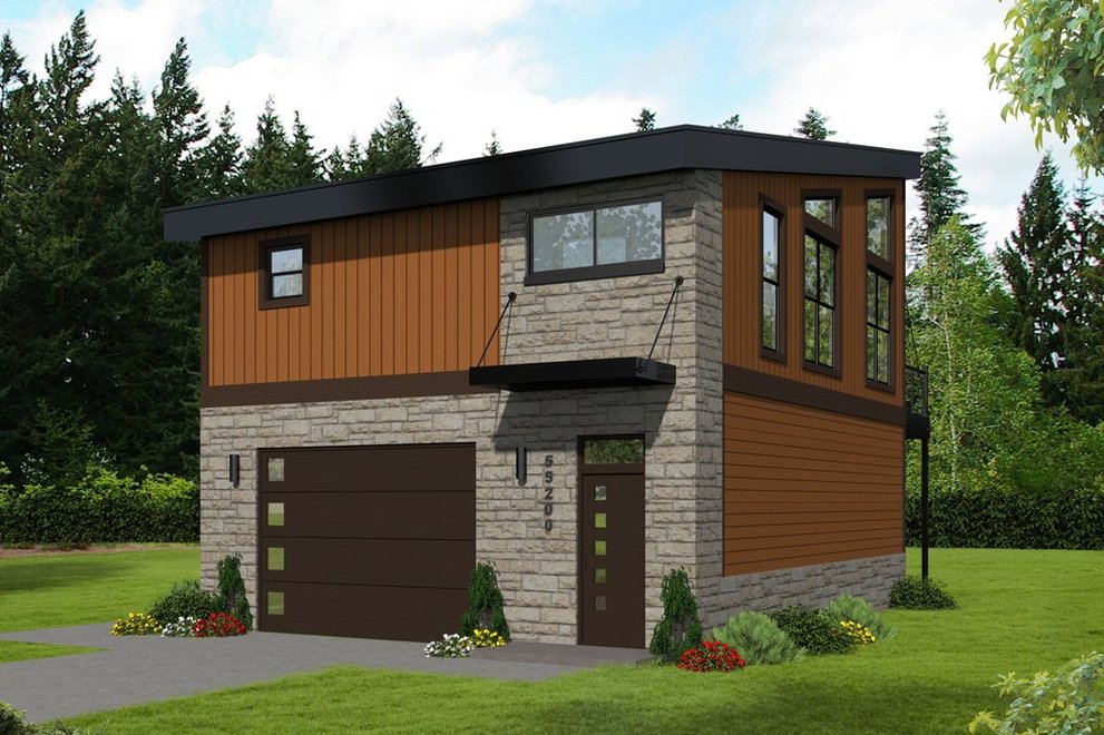 Loft apartment garage plans