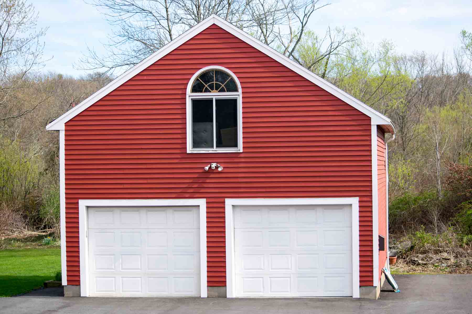 Detached garage with living quarters