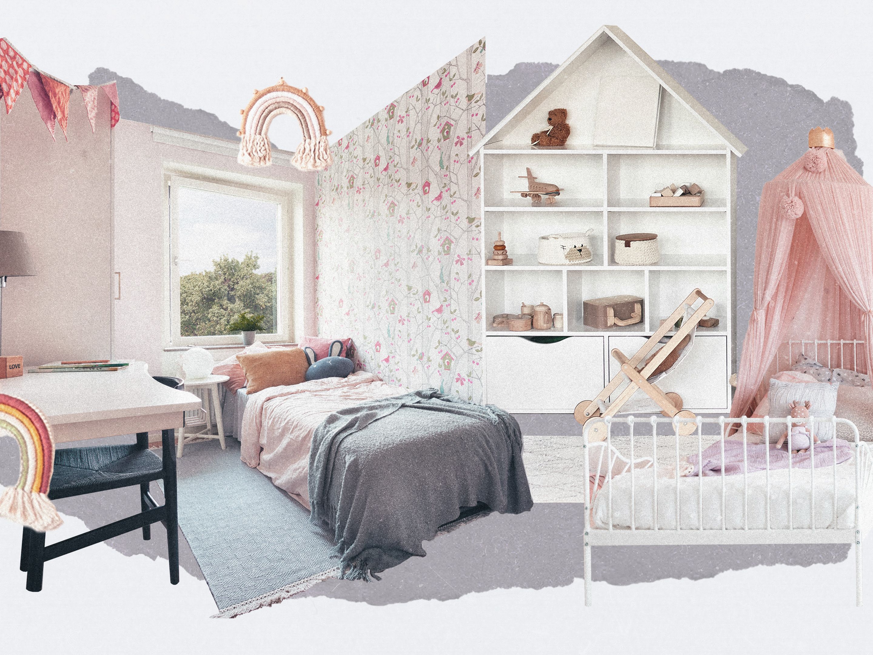 girls bedroom DIY