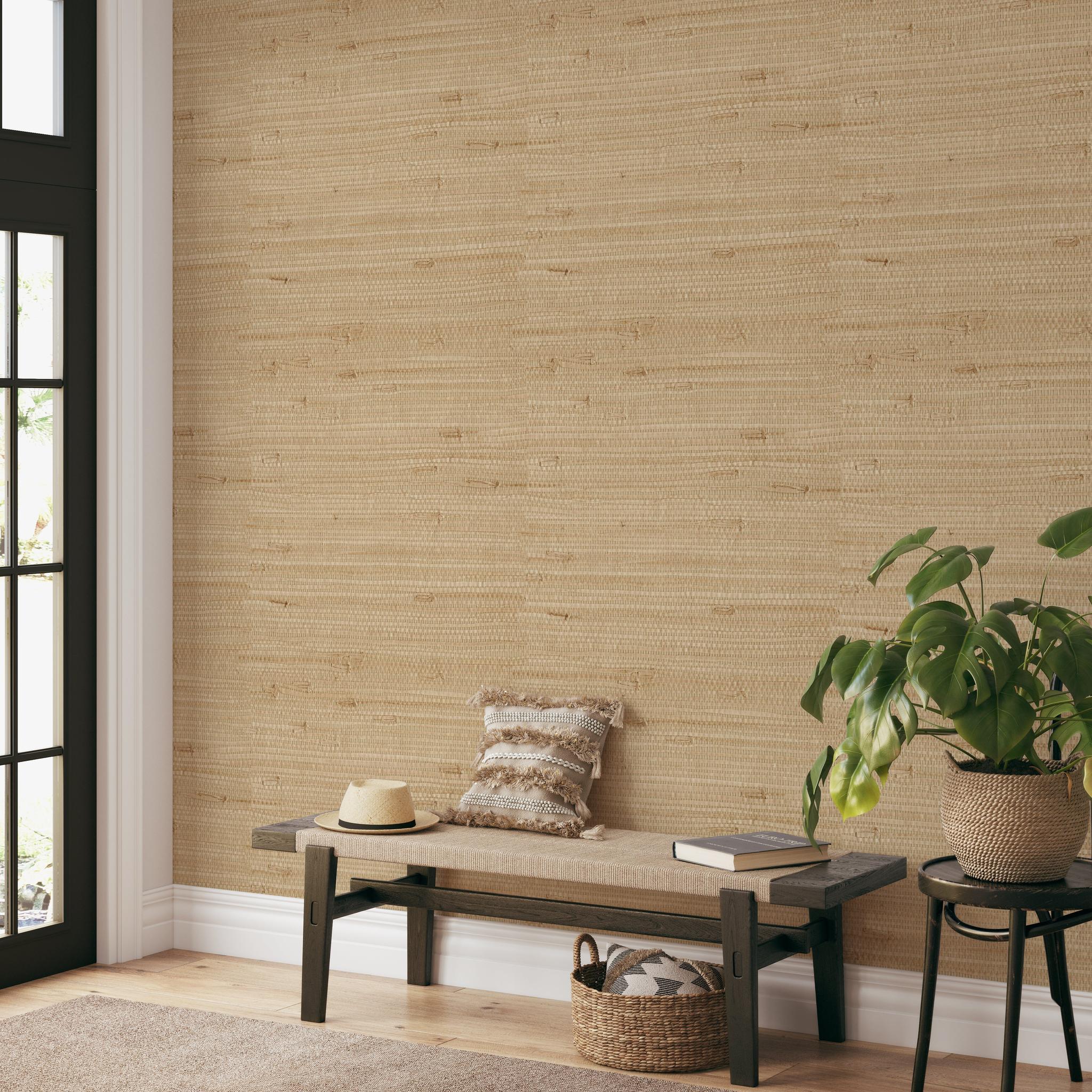 Sisal grasscloth wallpaper