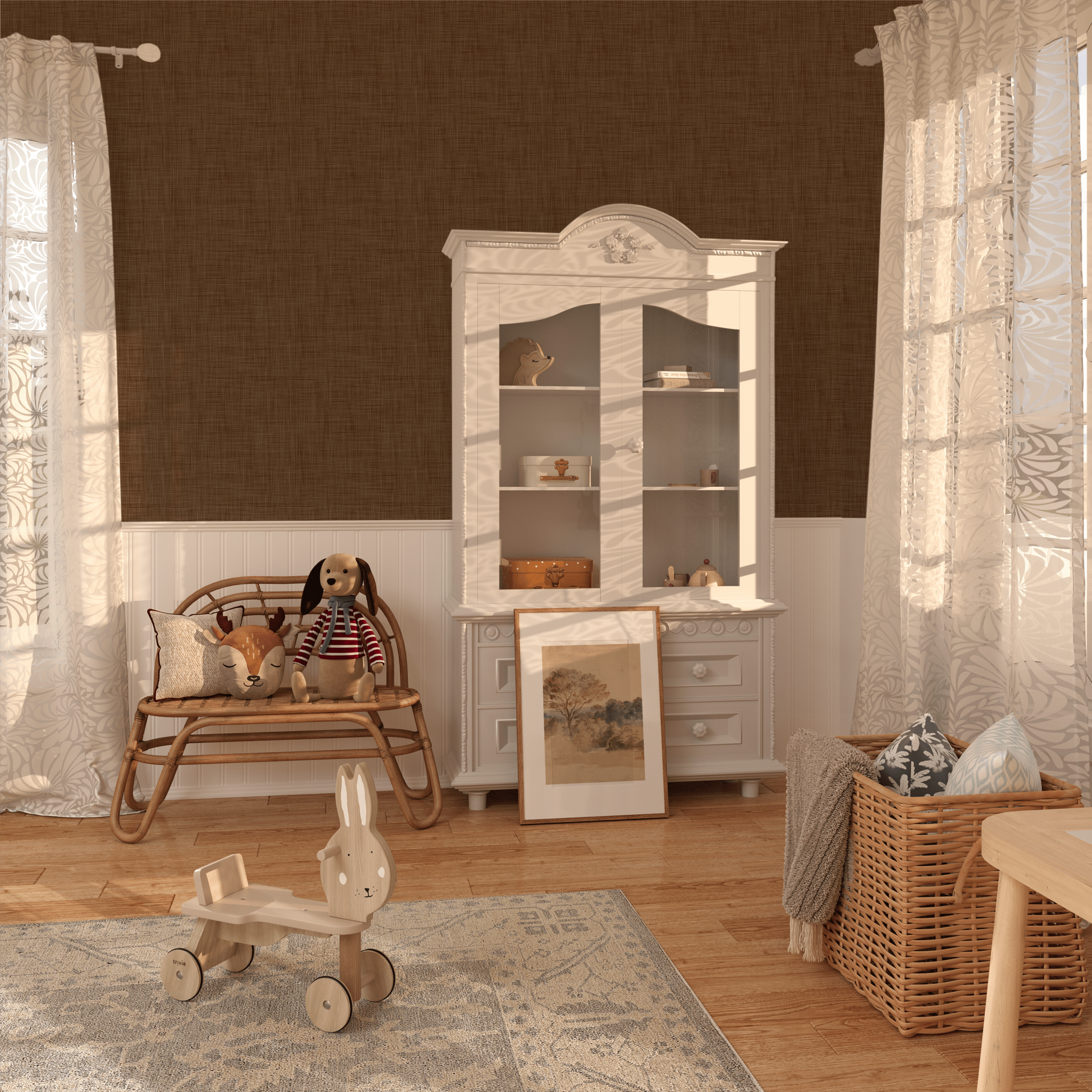 Seagrass grasscloth wallpaper
