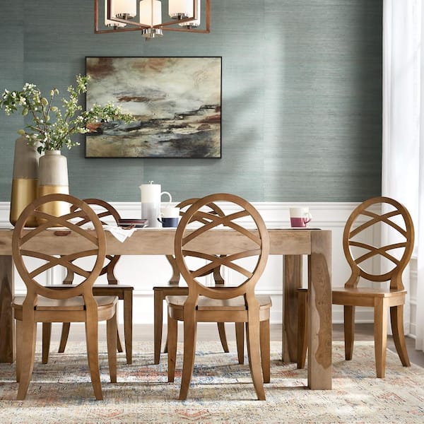Natural fiber grasscloth wallpaper