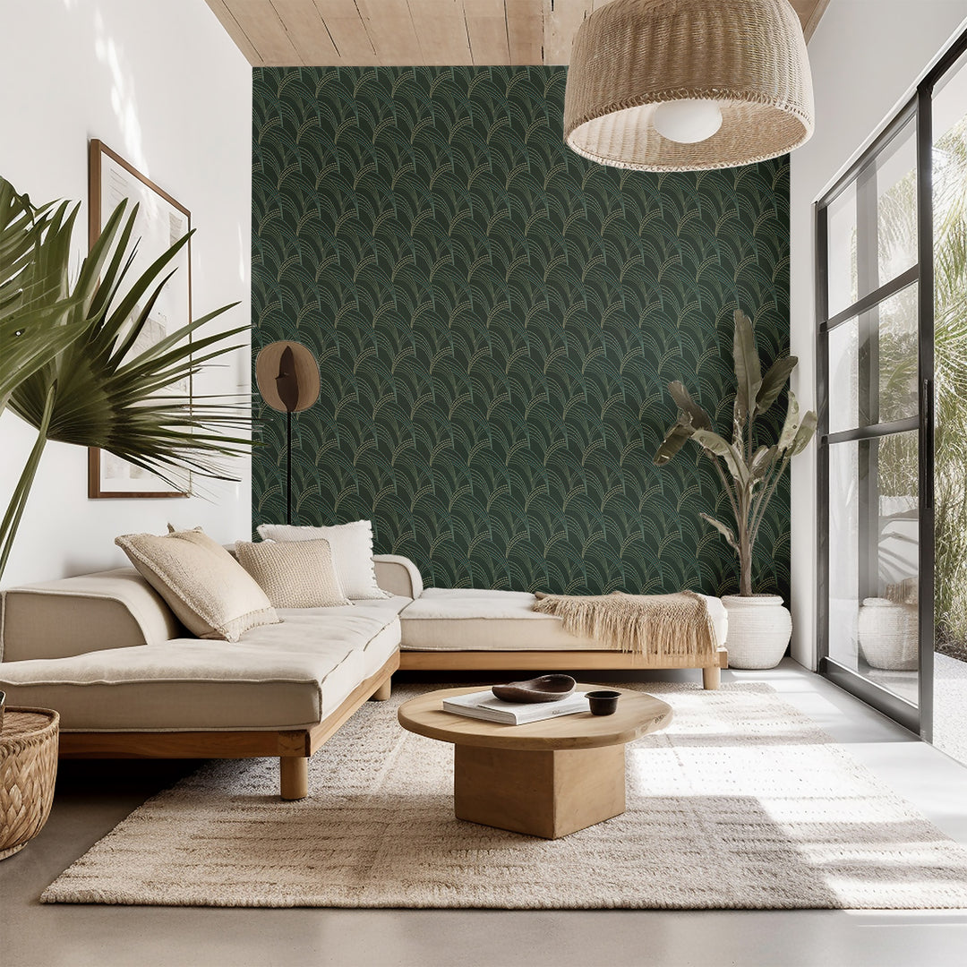Seagrass grasscloth wallpaper