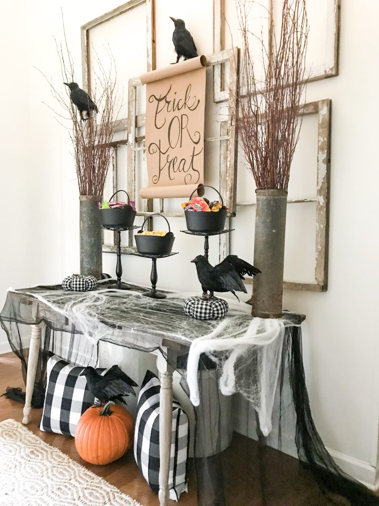 Halloween porch decor