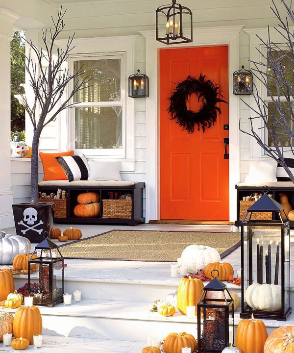 Skeleton entryway decor