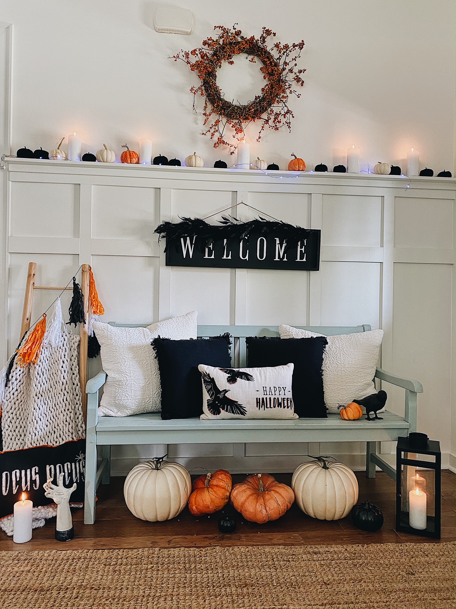 Gothic Halloween entryway