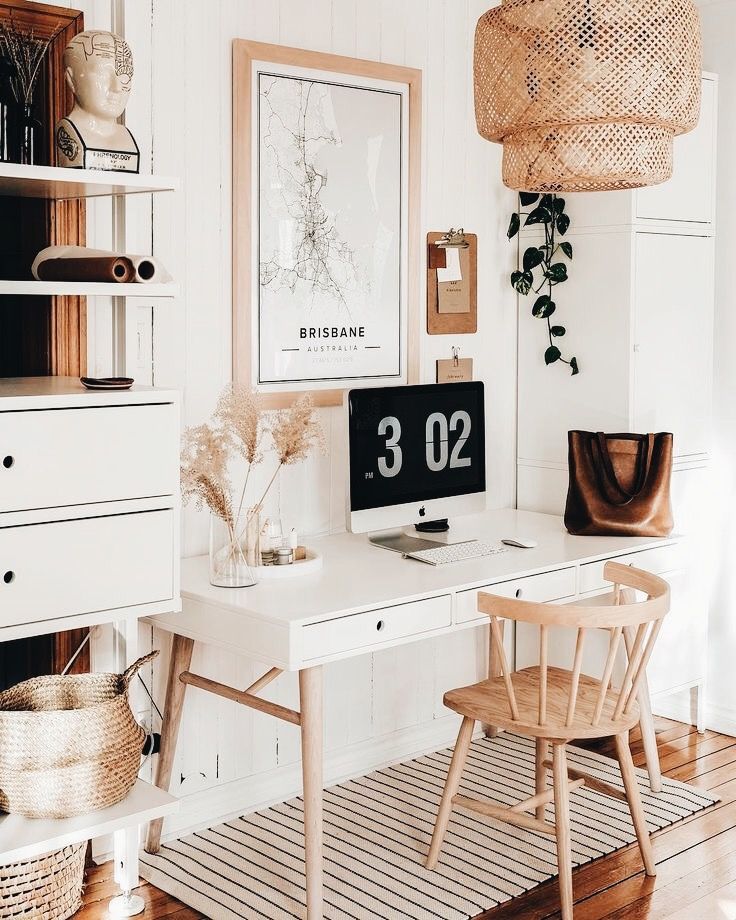 cozy desk setup