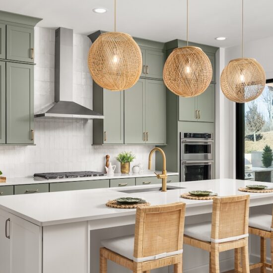 two-tier kitchen island