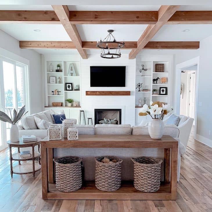 cozy farmhouse living room