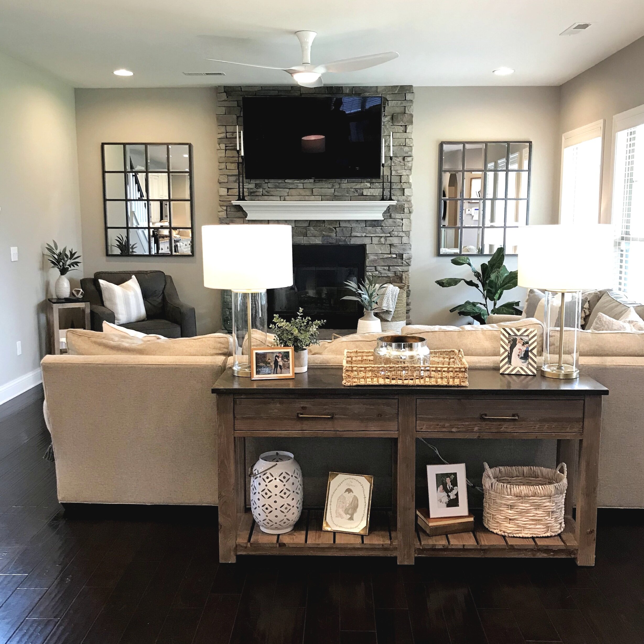 modern country living room decor