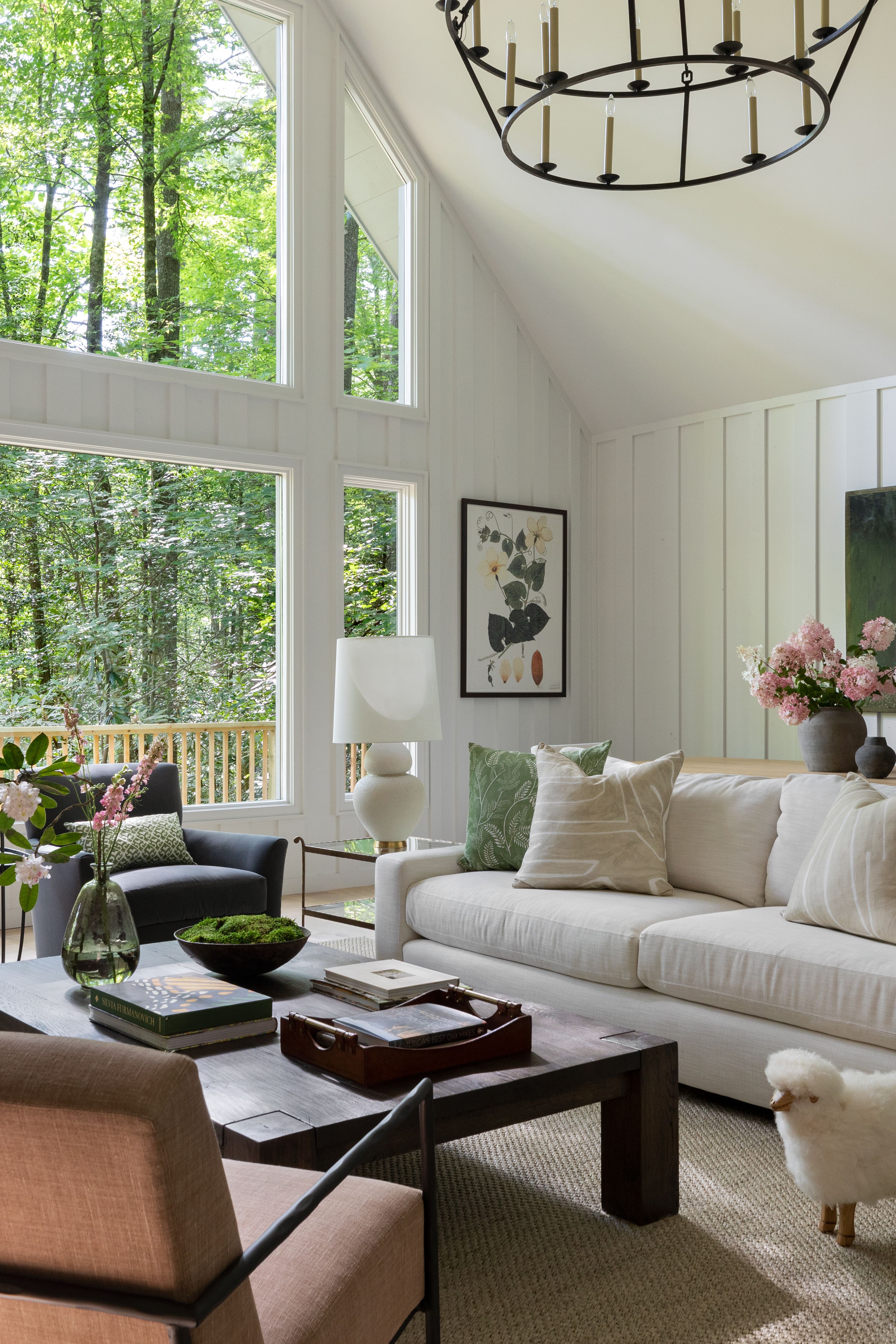 rustic modern living room