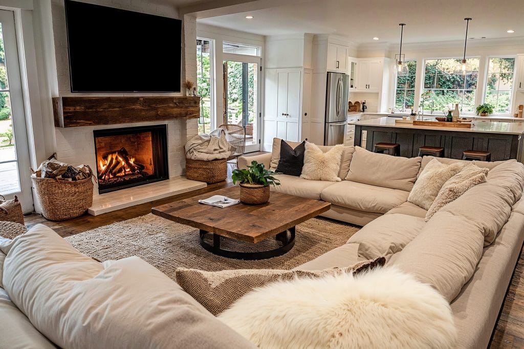 modern country living room decor
